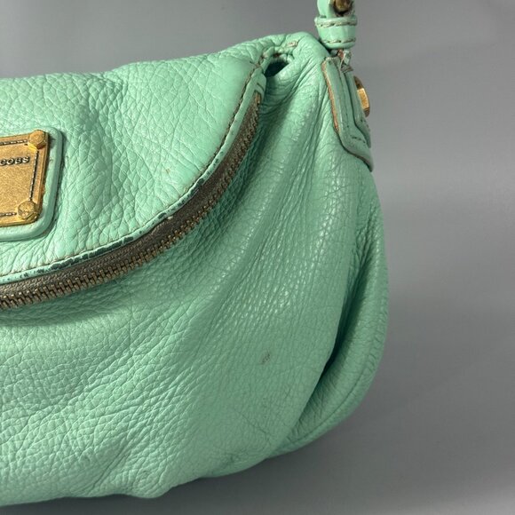 Marc By Marc Jacobs Mint Green Leather Mini Q Natasha Shoulder Bag - Picture 4 of 15